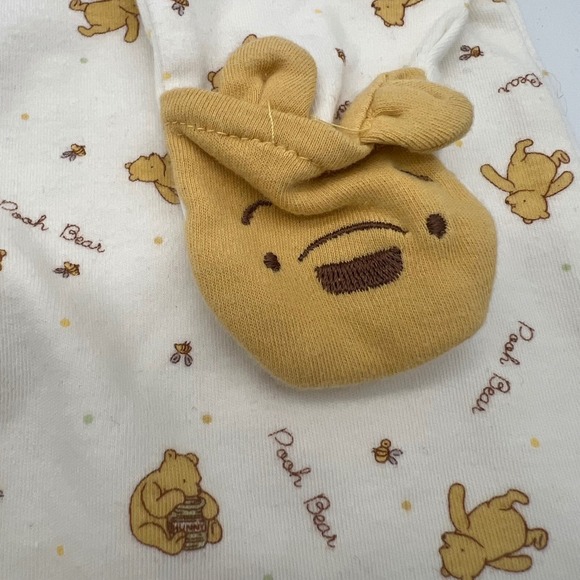 Classic Pooh Disney Baby Clothes Set 3-6 Months Bodysuits Pants Footed Sleeper - Picture 8 of 12